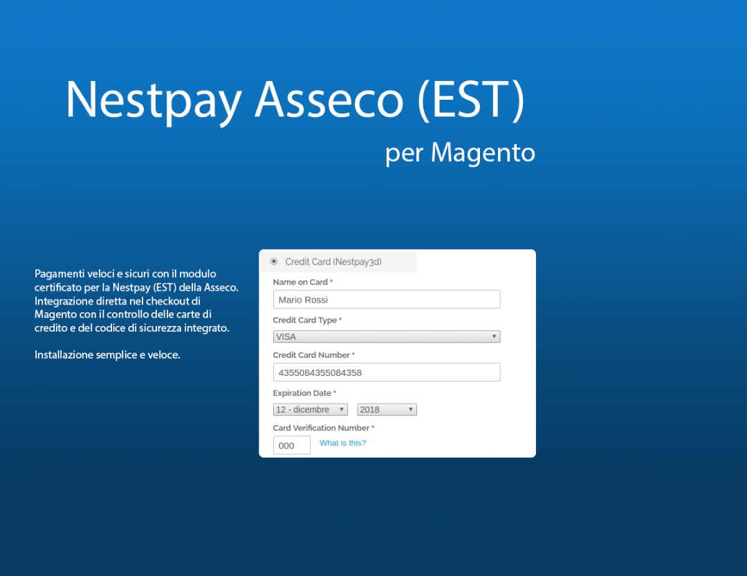 Modulo di Pagamento Nestpay 3d Asseco Pos AkBank per Magento