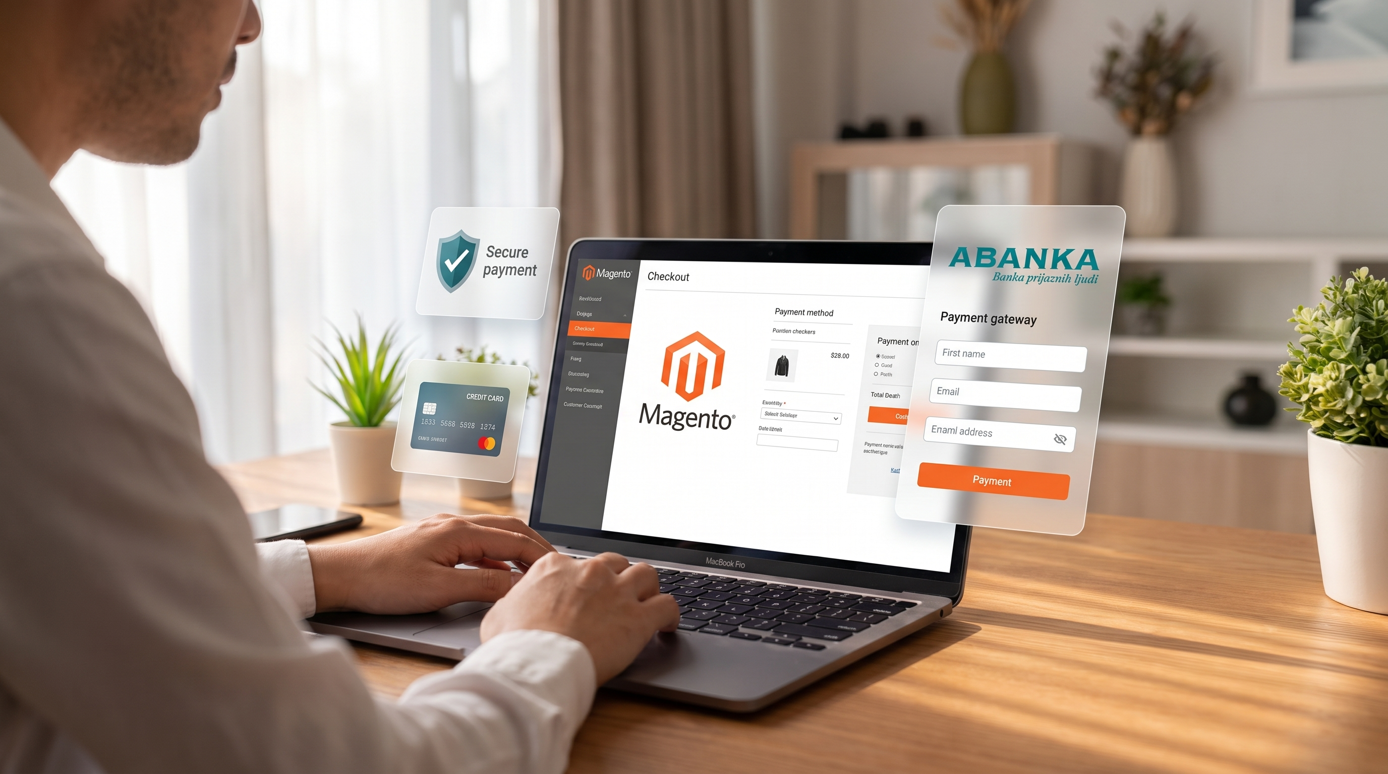 Modulo Ufficiale di pagamento Bankart e Abanka per Magento